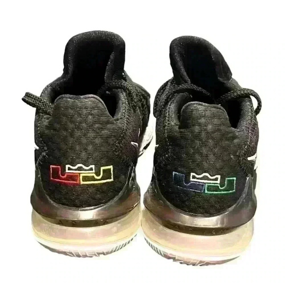 Nike LeBron 17 Low Men's Basketball Shoes Black - Size 7 - Picture 8 of 10